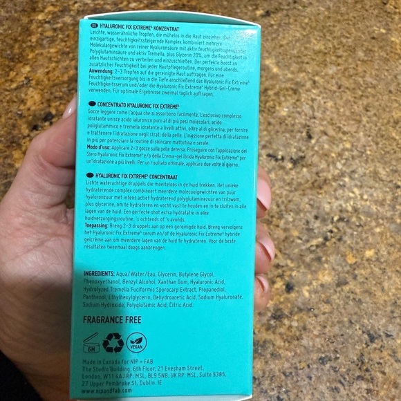 Nip+Fab Hydrate Hyaluronic Fix Extreme Concentrate - Picture 3 of 3